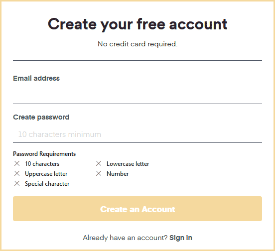 Create a Plex account
